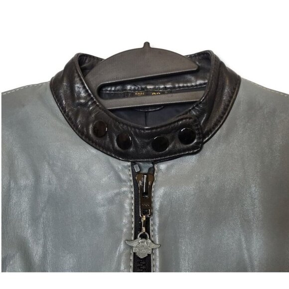 Harley-Davidson Leather Jacket Motorcycle Racing Vintage 1970s AMF - Picture 4 of 14